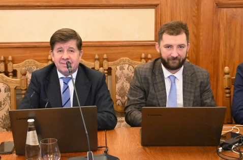 LXI sesja Rady Powiatu w Krakowie - radni: Marian Janicki i Grzegorz Małodobry